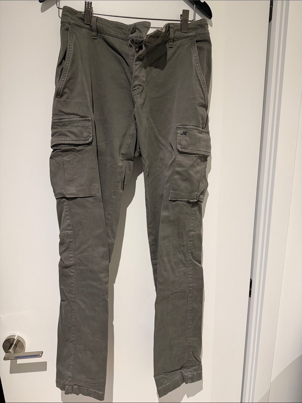 Mason’s Men's Olive Green Cargo Pants - Casual Utility Style